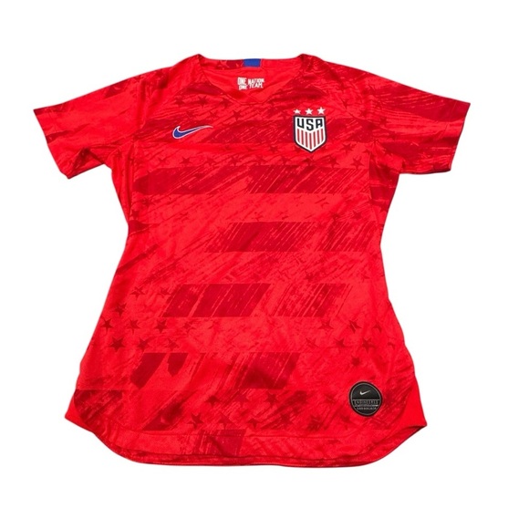 Nike Tops - Nike Jersey Women’s Small Red 2019 World Cup Dri Fit USA Soccer